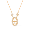 Colar Dourado Espirito Santo Cravejado de Zircônia
